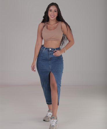 Falda Larga Ruedo Escalera